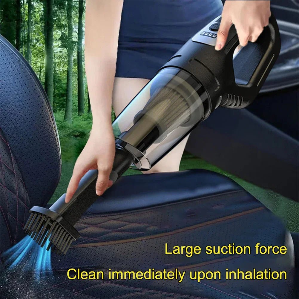 120W Vacuum Cleaner Portable Car Vacuum Cleaner USB Charging - Omystec
