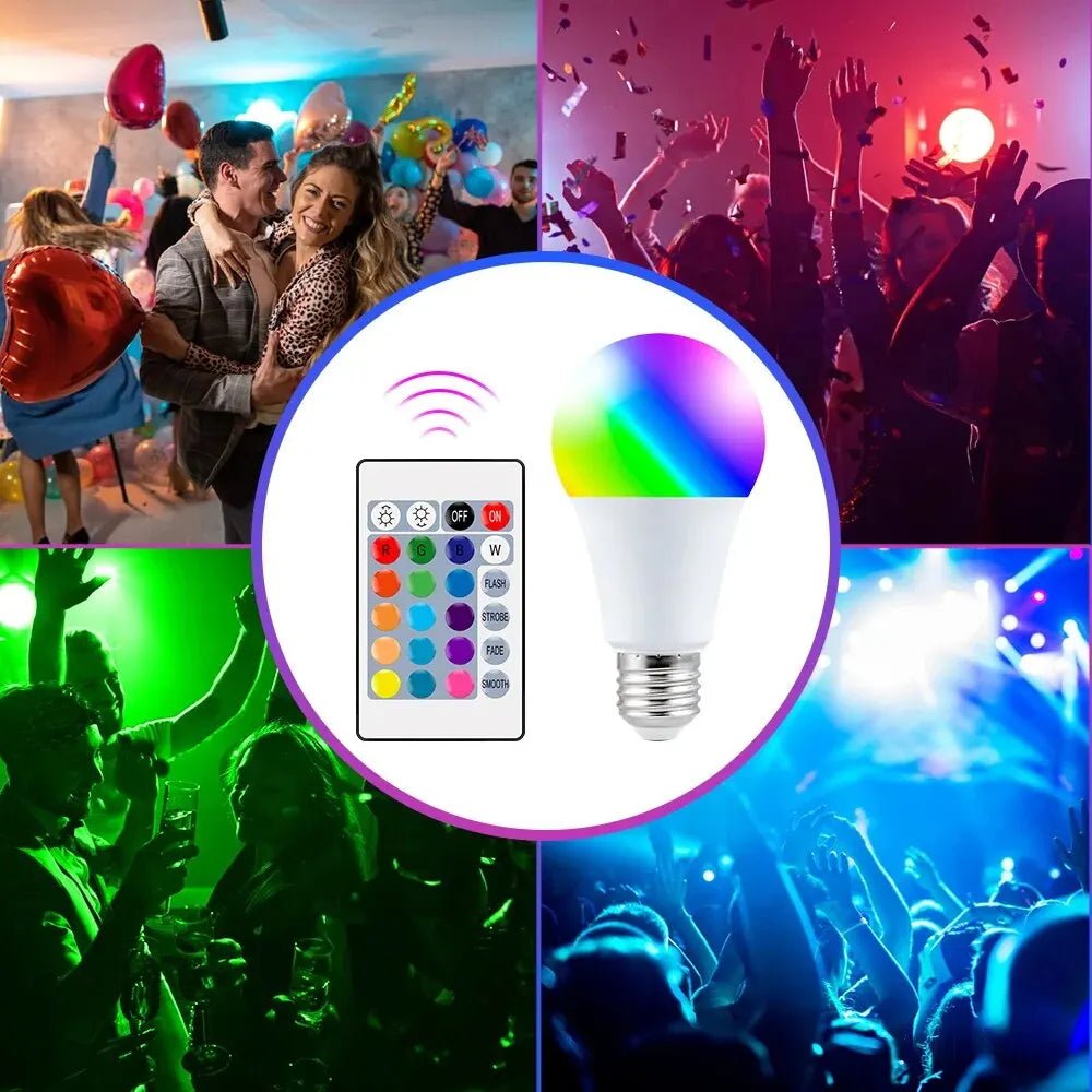 16 Colors RGB Bulb LED Multicolor Bulb Household Lighting Dimmable - Omystec