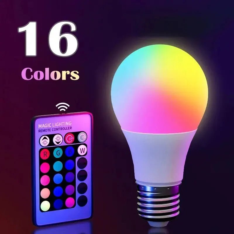 16 Colors RGB Bulb LED Multicolor Bulb Household Lighting Dimmable - Omystec