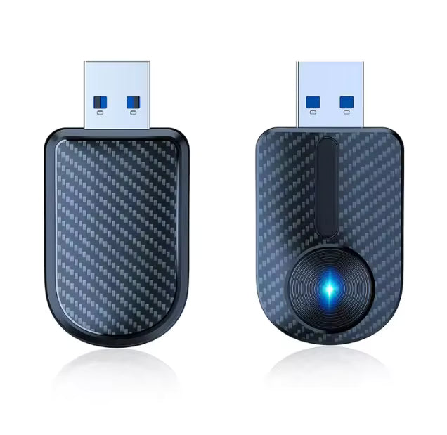 New Pionray 2 in 1 Wireless CarPlay Adapter&Android Auto Wireless Adapter, 5Ghz WiFi Type - C/USB Plug Play - Omystec