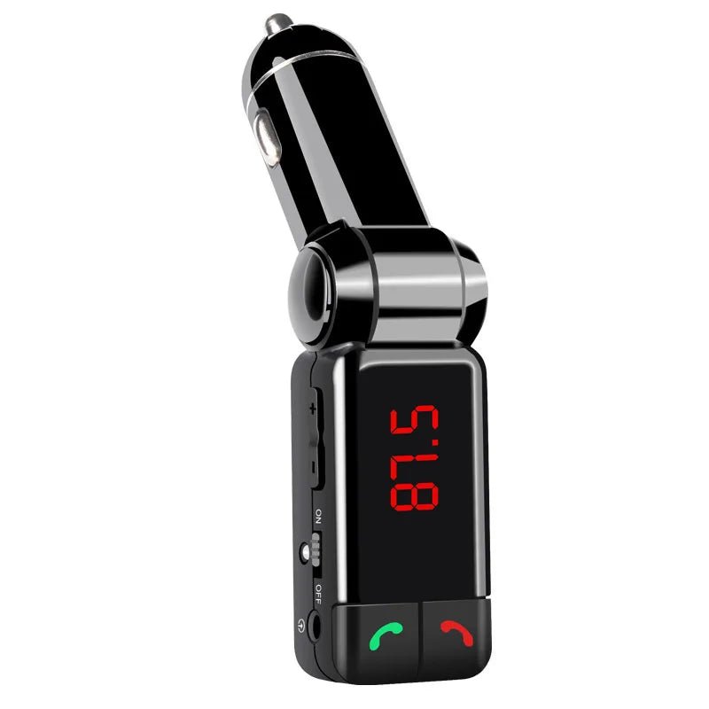 Car Mp3 Bluetooth Hands - free Player Dual USB Car Charger Bc06 - Omystec