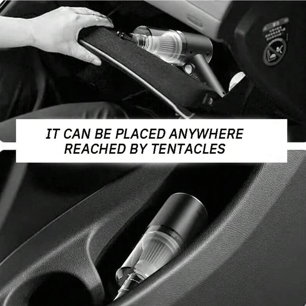 Car Vacuum Cleaner, Wireless Charging, Dual - purpose Suction and Blowing - Omystec