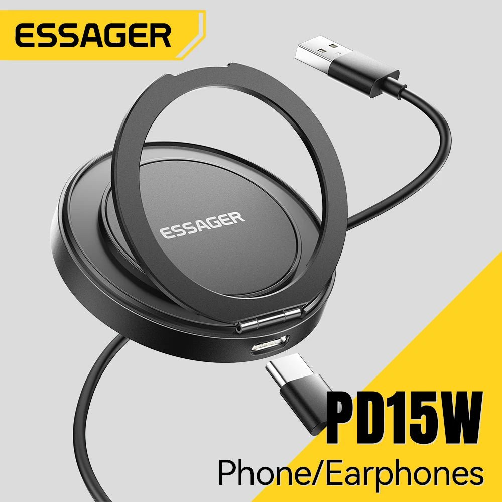Essager Magnetic Wireless Charger With Holder 15W Fast Charging For iPhone - Omystec