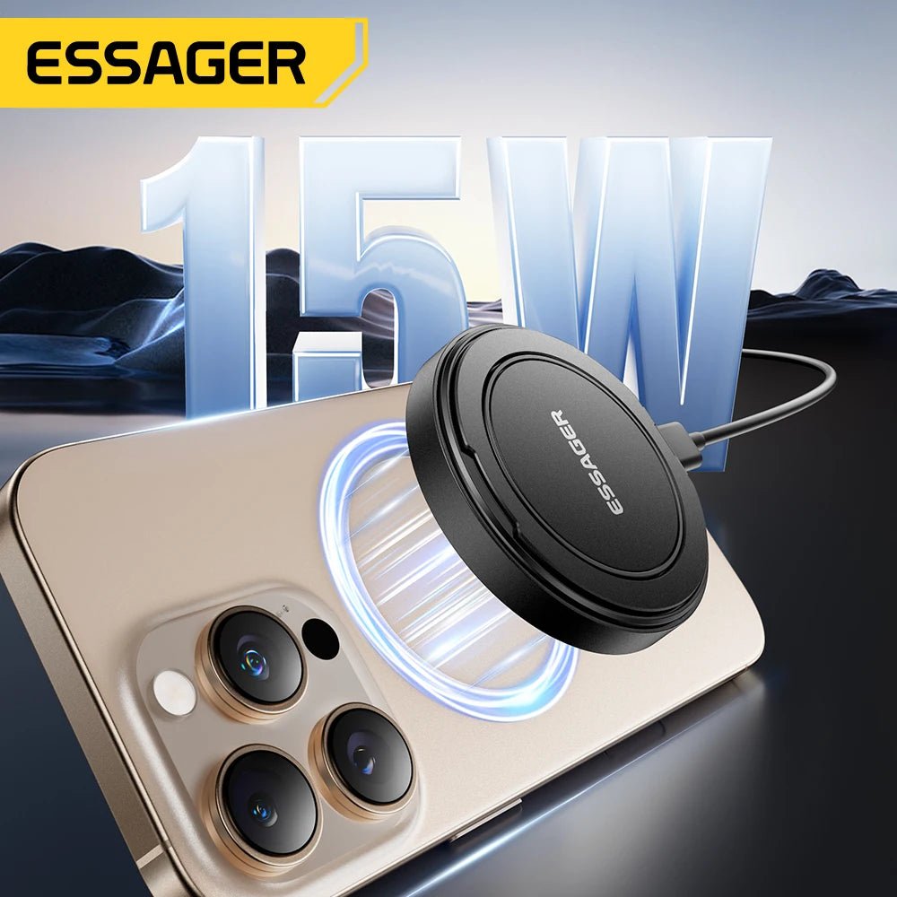 Essager Magnetic Wireless Charger With Holder 15W Fast Charging For iPhone - Omystec