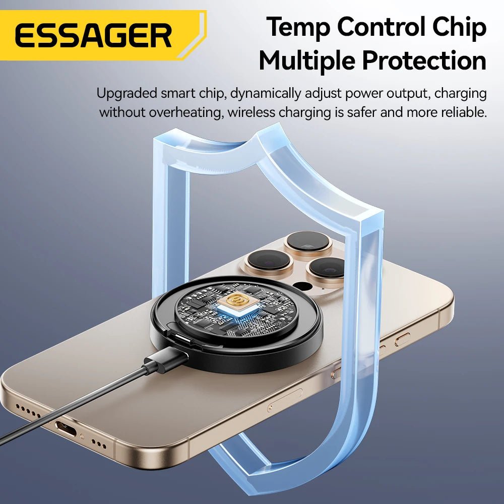 Essager Magnetic Wireless Charger With Holder 15W Fast Charging For iPhone - Omystec