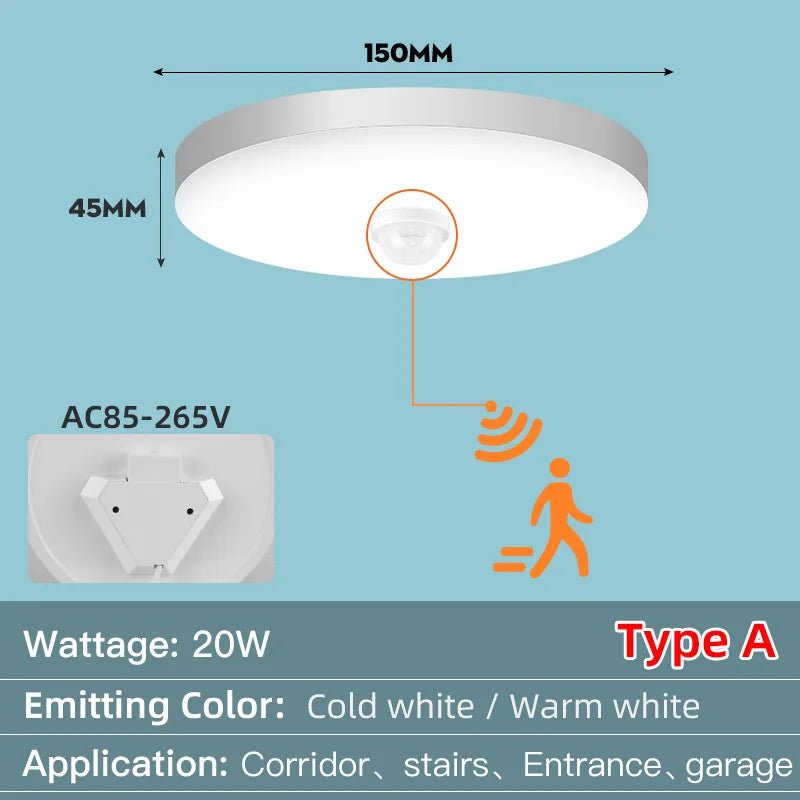 Led Ceiling Lamp With Motion Sensor - Omystec