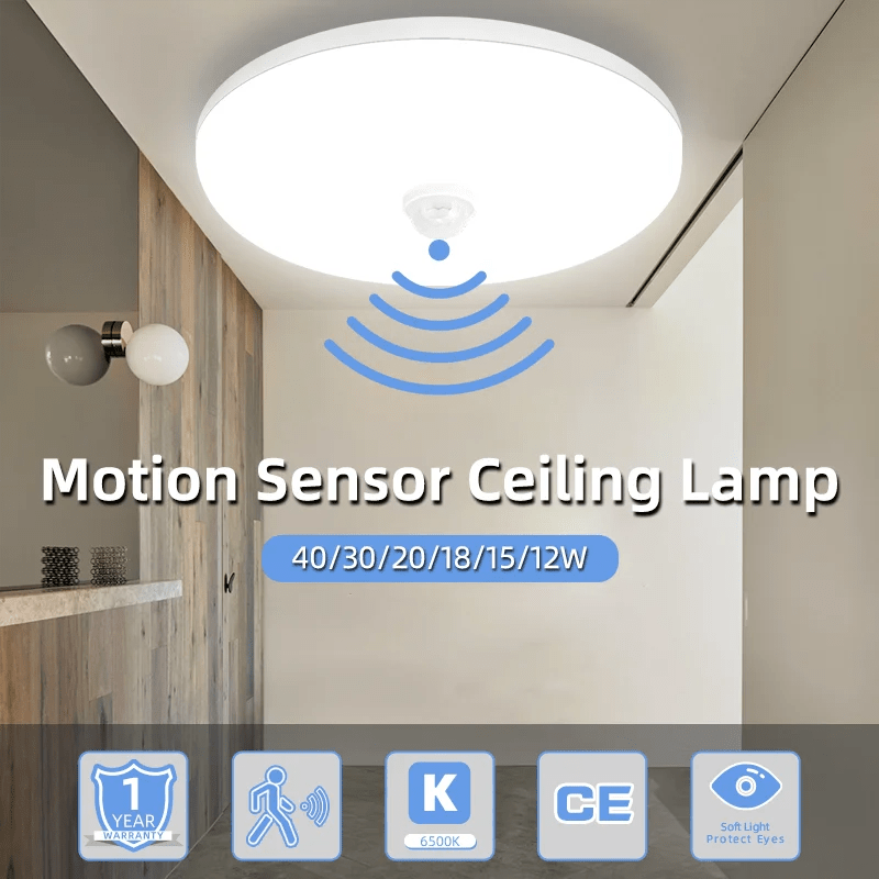 Led Ceiling Lamp With Motion Sensor - Omystec