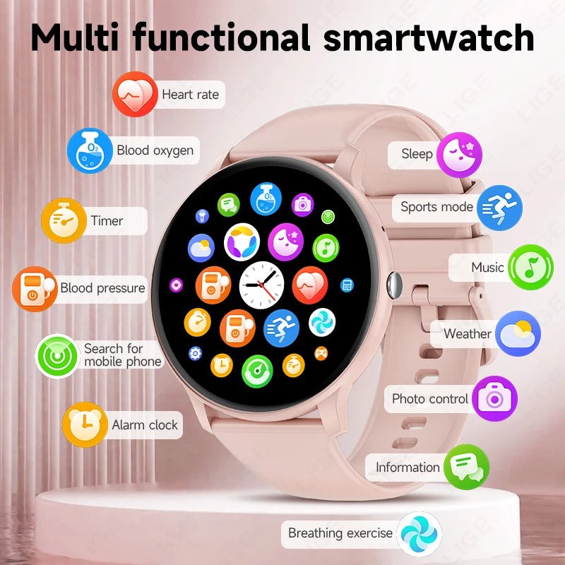 LIGE Smart Watch Women Men Bluetooth Call - Omystec