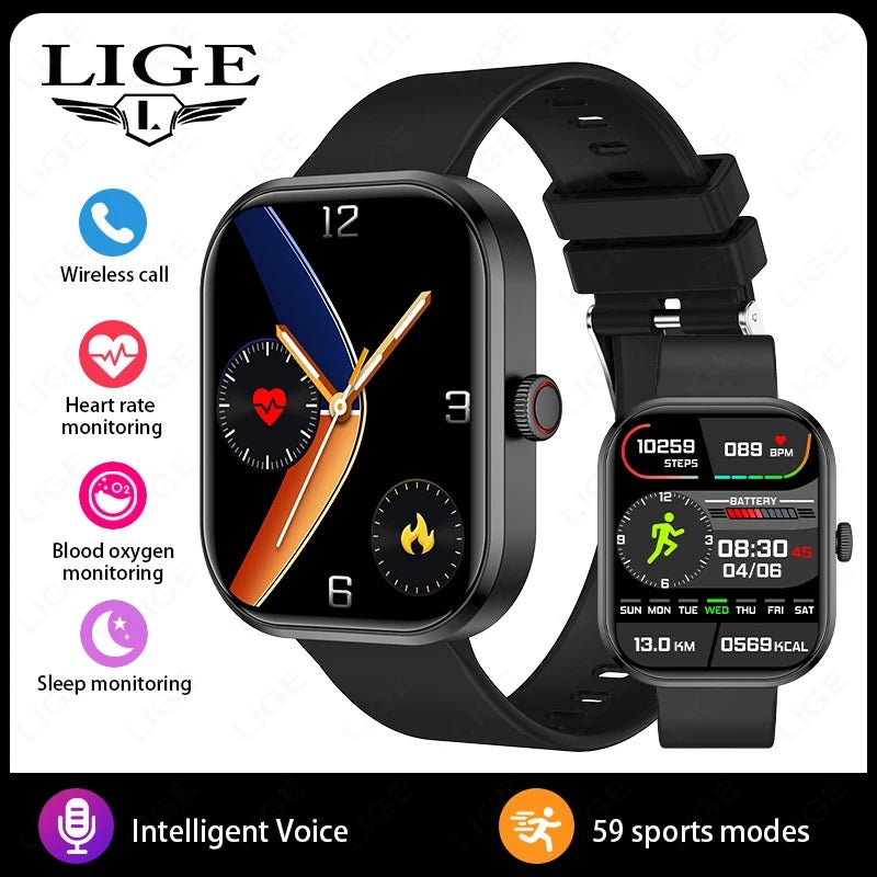 LIGE Smart Watches Ladies Bluetooth Call Sport Bracelet - Omystec