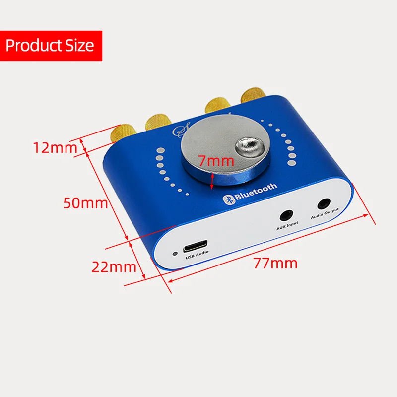 Mini Amplifier Bluetooth 5.0 Digital Audio HiFi Stereo - Omystec