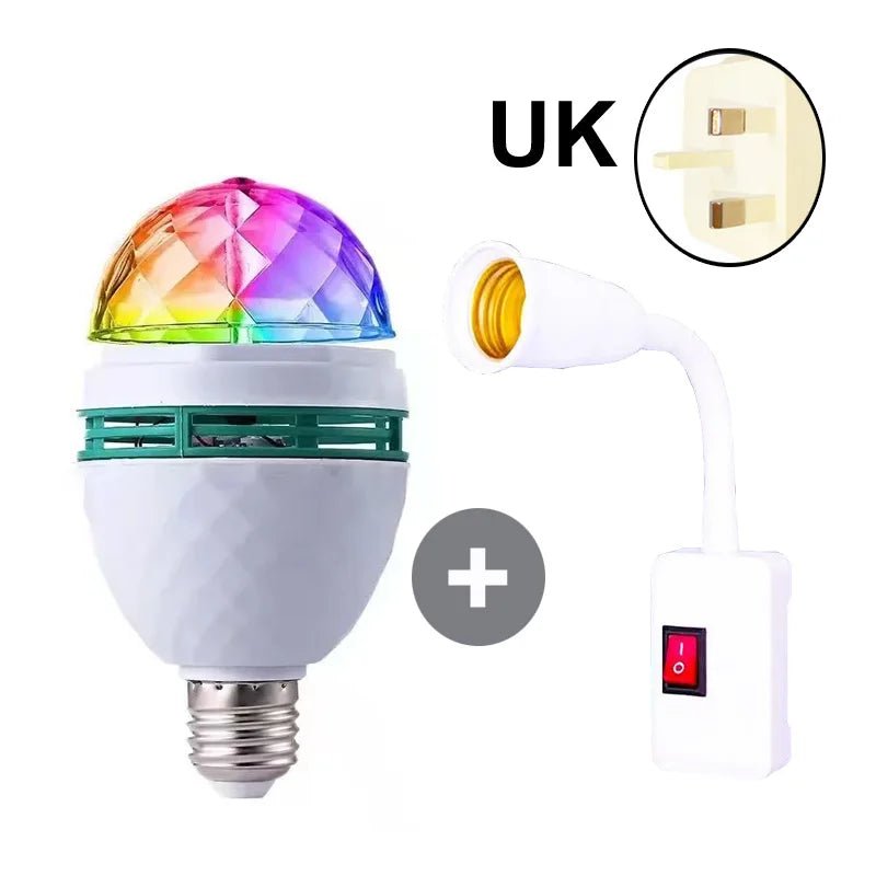 Multicolor Stage Effect Lighting Atmosphere Rotating E27 light bulb - Omystec