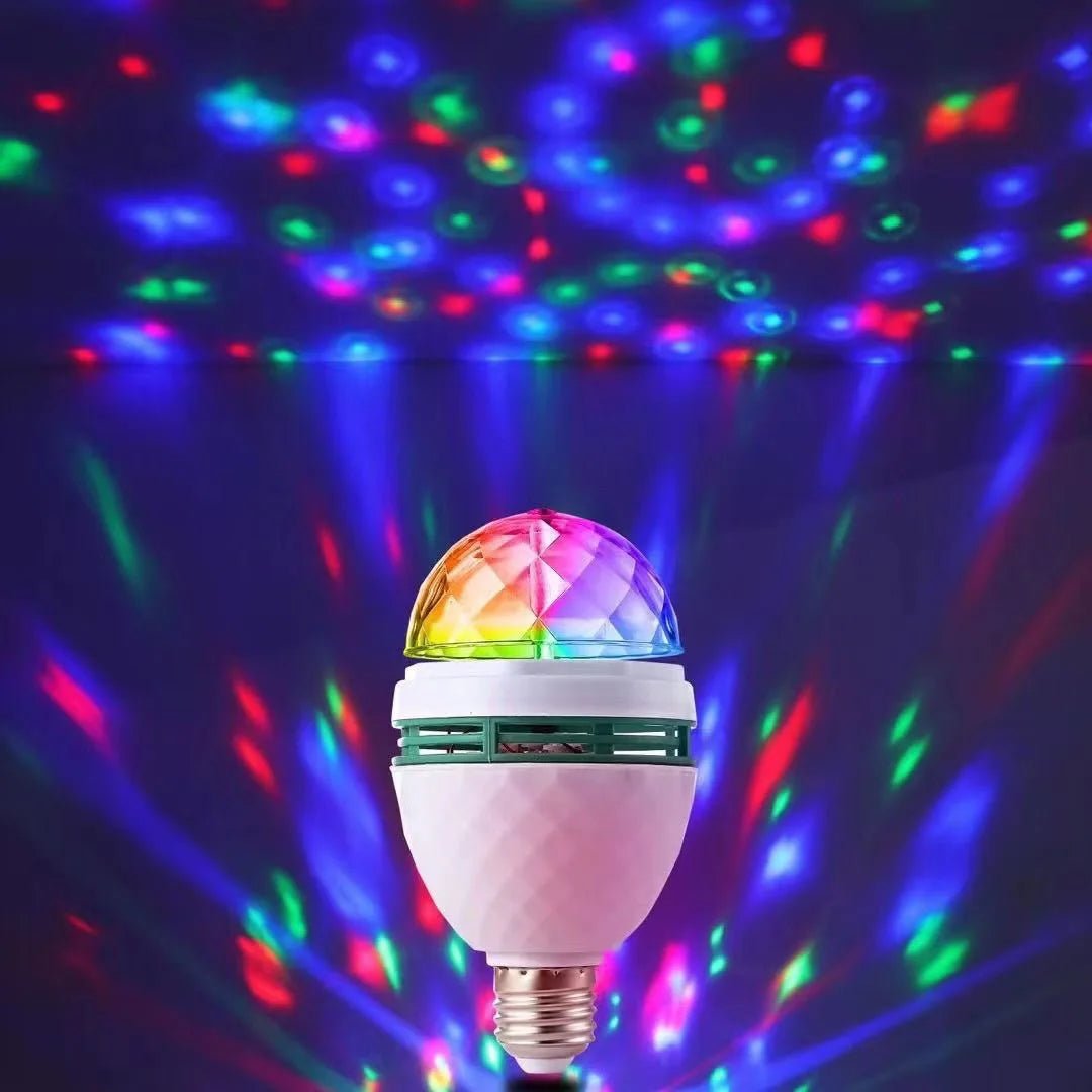 Multicolor Stage Effect Lighting Atmosphere Rotating E27 light bulb - Omystec