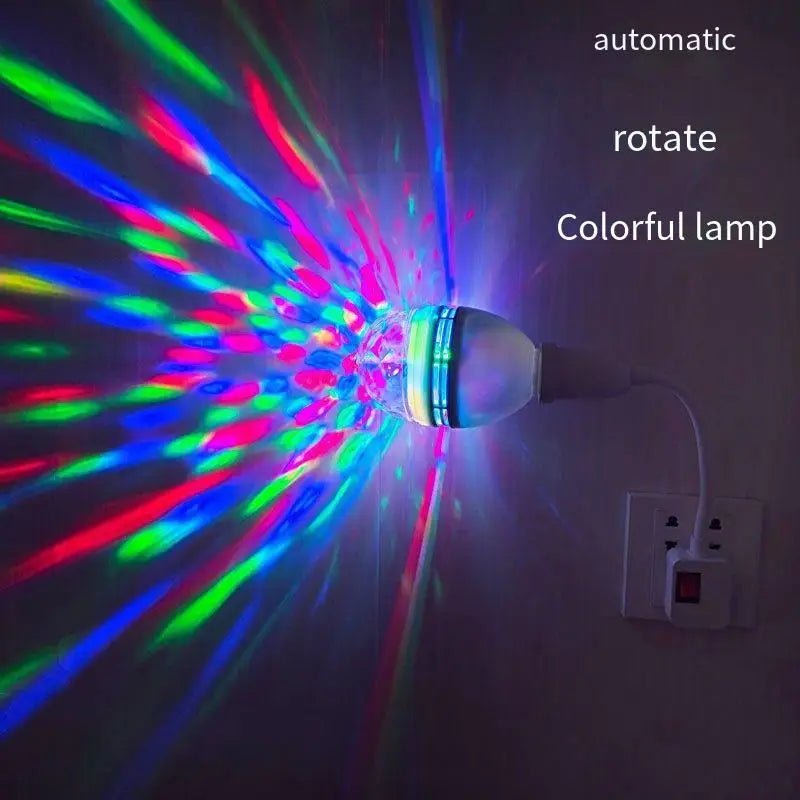 Multicolor Stage Effect Lighting Atmosphere Rotating E27 light bulb - Omystec