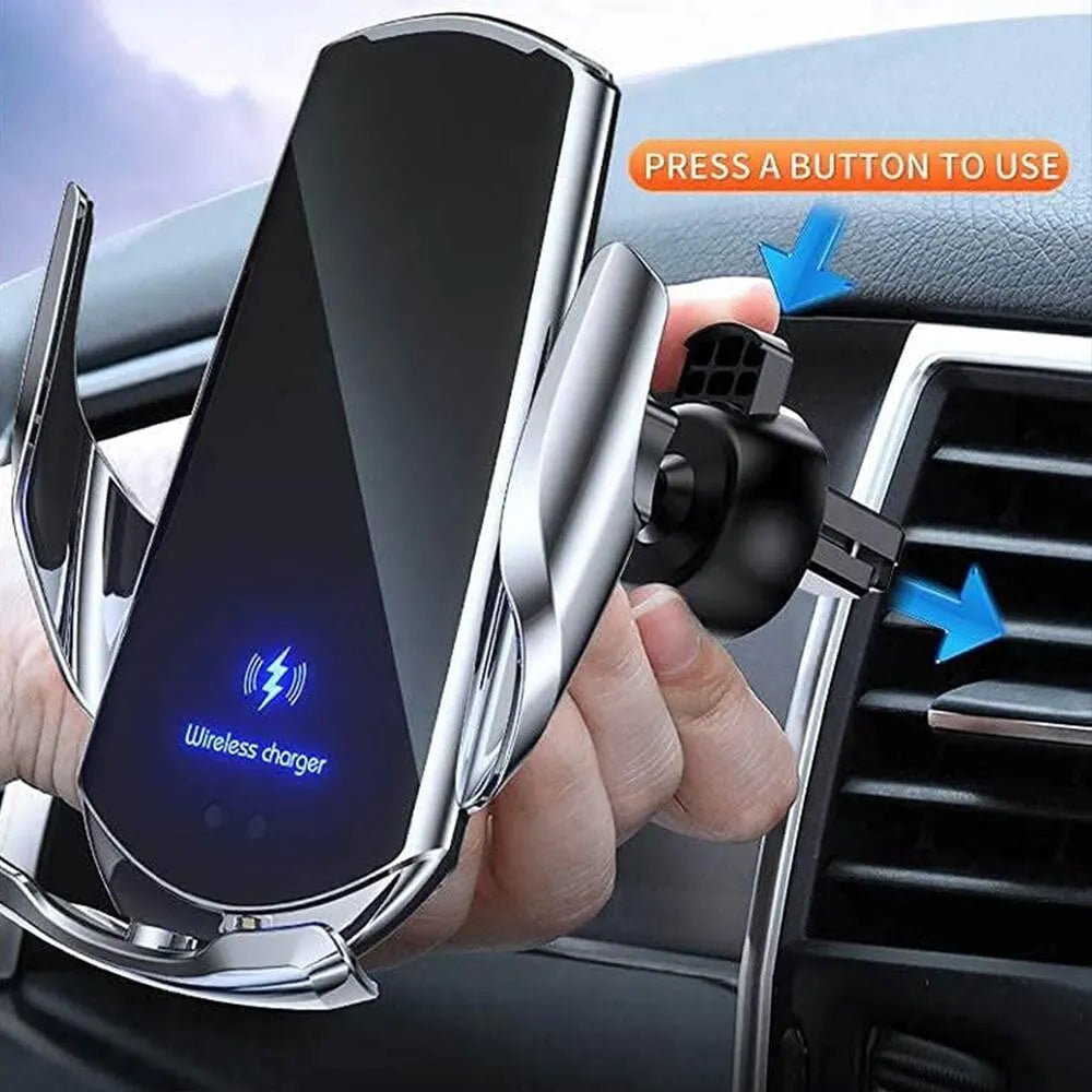 Q3 Smart Sensor Car Phone Wireless Charger 15W Fast Charging Auto - Clamping - Omystec
