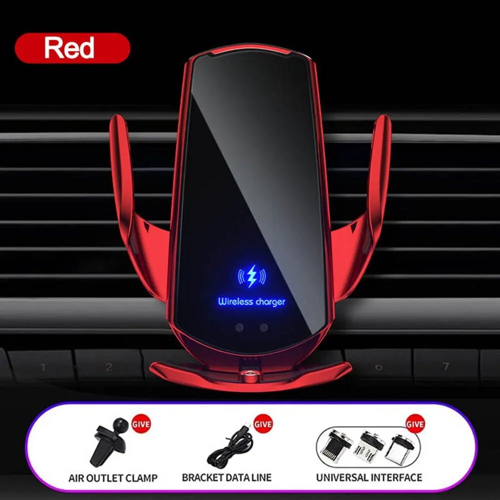 Q3 Smart Sensor Car Phone Wireless Charger 15W Fast Charging Auto - Clamping - Omystec