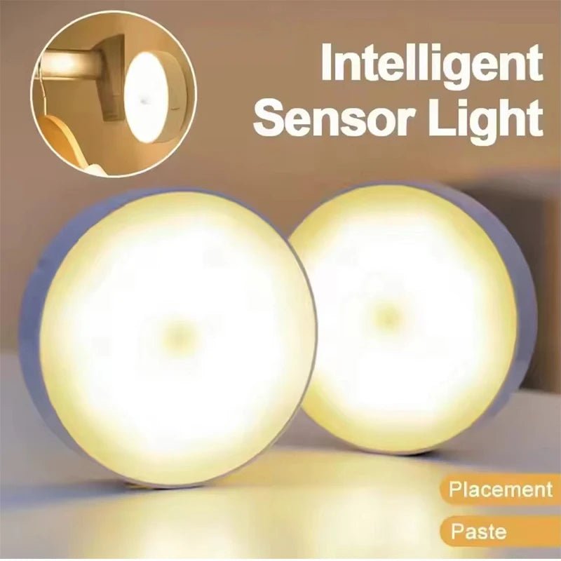 Rechargeable Motion Sensor Lights, 3Color Temps Night Light, Magnetic Stick on Lamp - Omystec