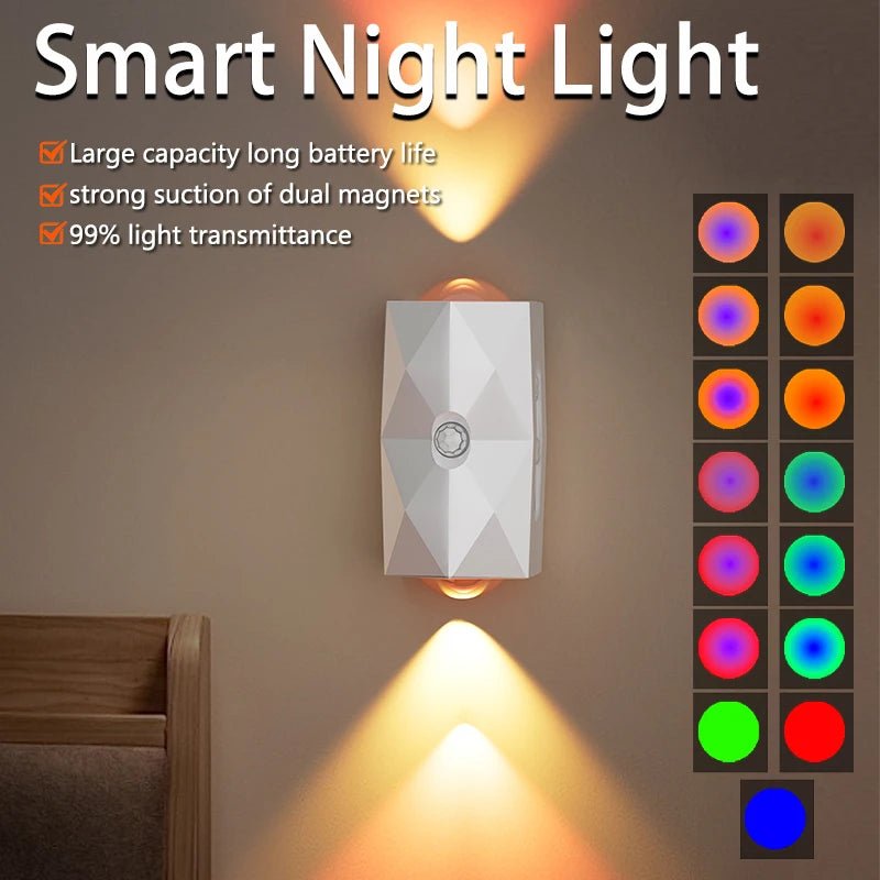 RGB Gradient LED Night Light with Motion Sensor - Omystec