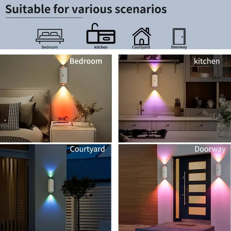 RGB Gradient LED Night Light with Motion Sensor - Omystec