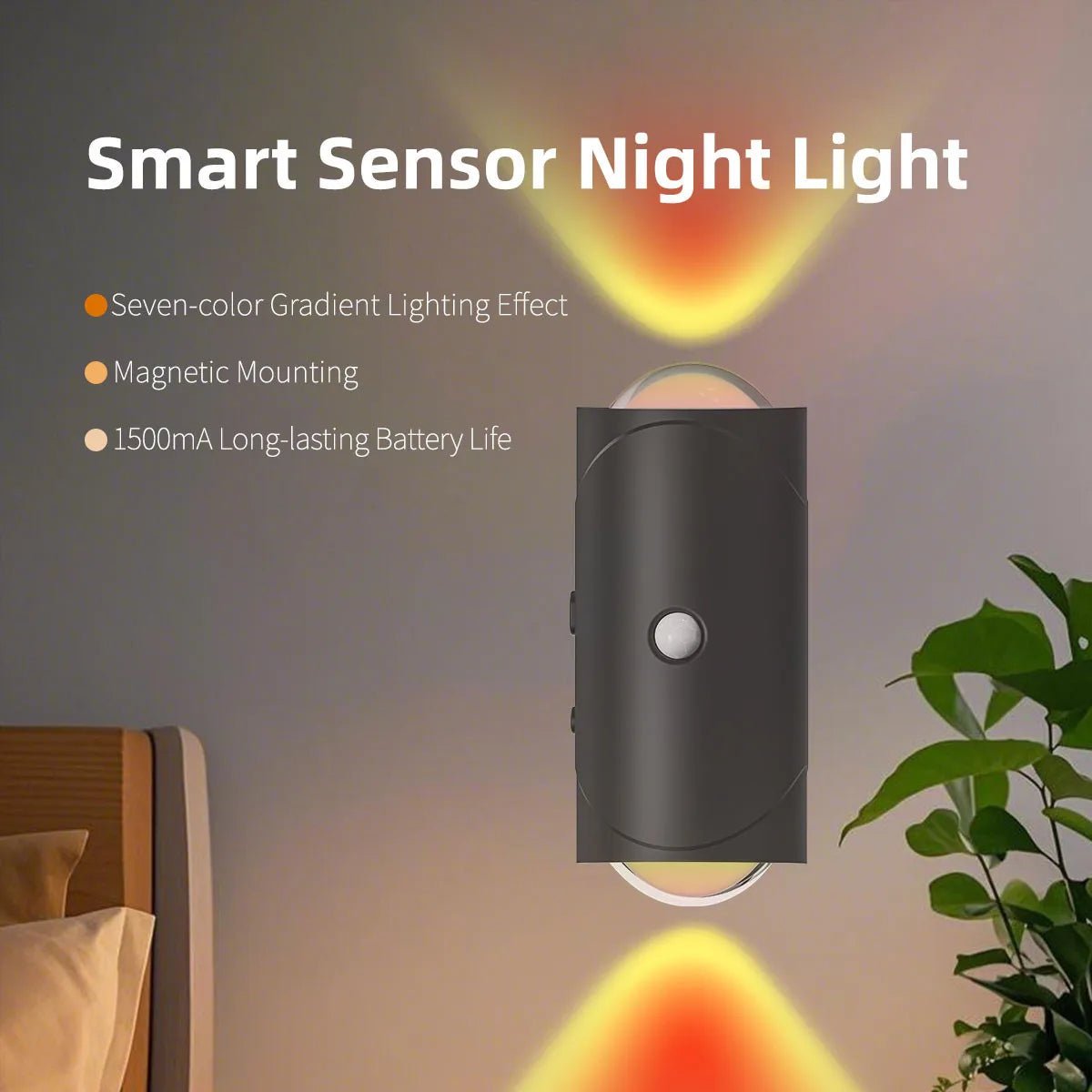 RGB Gradient LED Night Light with Motion Sensor - Omystec