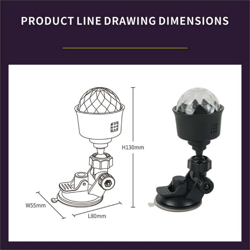 Rotate Multicolor USB Projector Led Light Night Light - Omystec