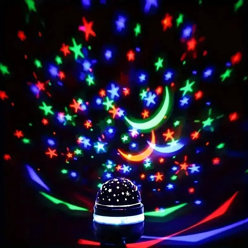 Rotate Multicolor USB Projector Led Light Night Light - Omystec