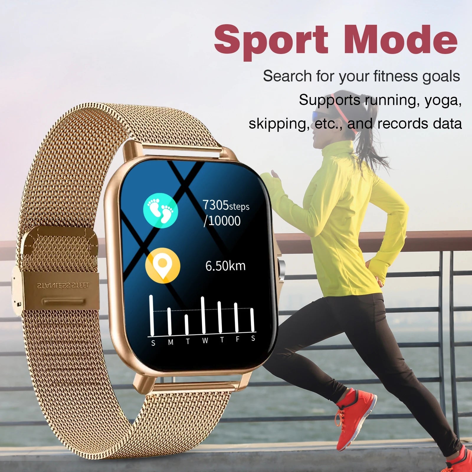 Smartwatch, phone answering/calling, multi - sport mode - Omystec