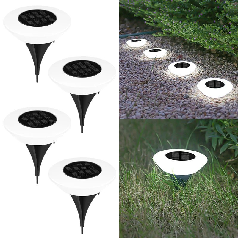 Solar Ground Lights,14LED Waterproof Outdoor for Garden Pathway - Omystec
