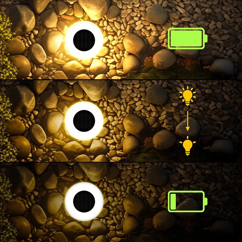 Solar Ground Lights,14LED Waterproof Outdoor for Garden Pathway - Omystec