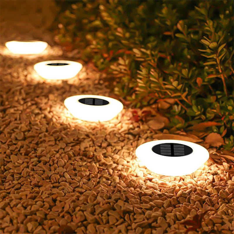 Solar Ground Lights,14LED Waterproof Outdoor for Garden Pathway - Omystec