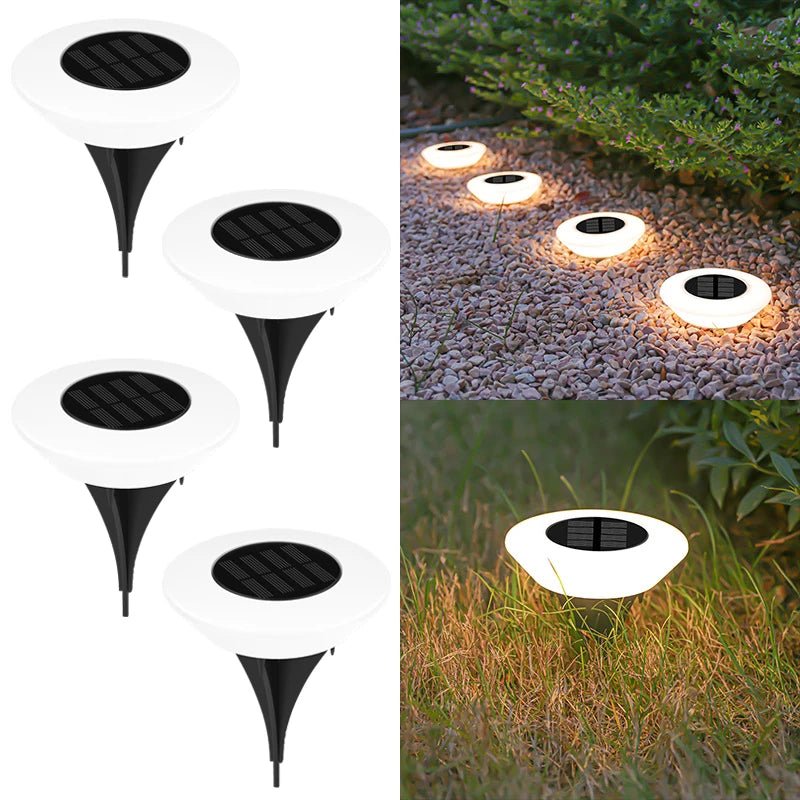 Solar Ground Lights,14LED Waterproof Outdoor for Garden Pathway - Omystec
