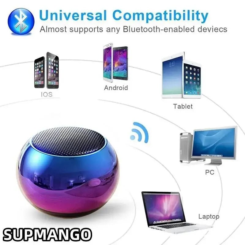 Supmango M3 Flash Wireless Bluetooth 5.0 Mini Speaker Portable - Omystec