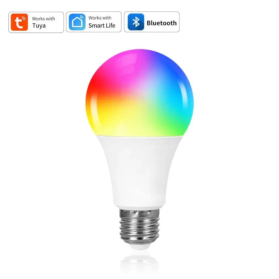 Tuya Smart LED Light Bulb Bluetooth RF Remote Group Control Smart Life RGB Spotlight - Omystec