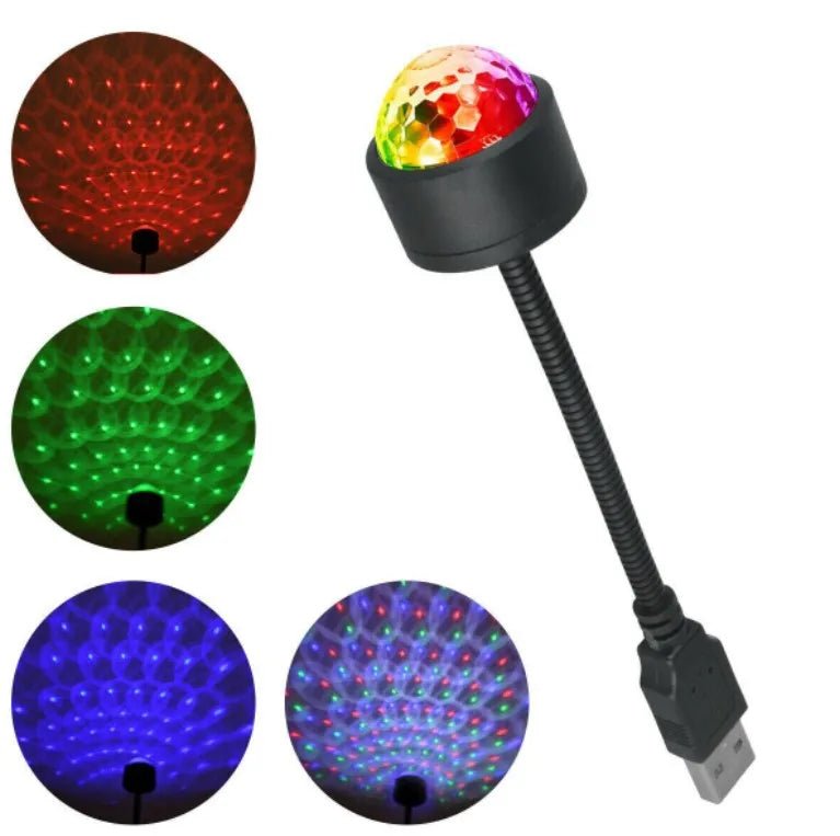 USB Sound Music Rhythm Magic Stage Effect Projection Lamp LED Night Light - Omystec