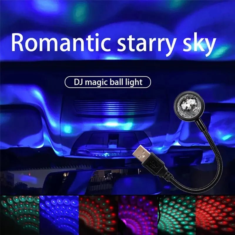 Voice Control Romantic LED Starry Sky Night Light 5V USB Powered Galaxy Star Projector Lamp - Omystec