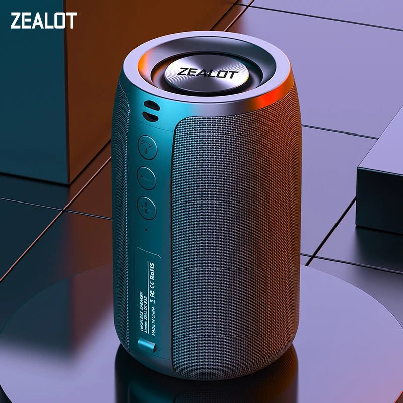 ZEALOT - S32 Mini Portable Bluetooth Speaker HIFI Subwoofer Wireless - Omystec